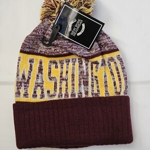 New Era Washington Maroon and Yellow Beanie